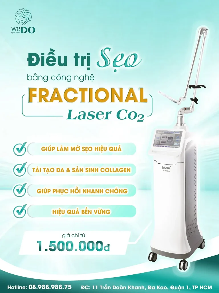 Điều trị SẸO bằng công nghệ Laser Fractional CO2