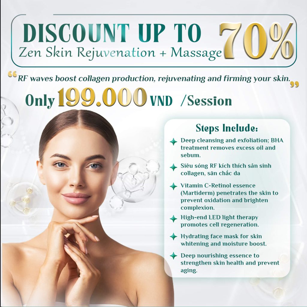 Discount up to 70% Zen Skin Rejuvenation + Massage