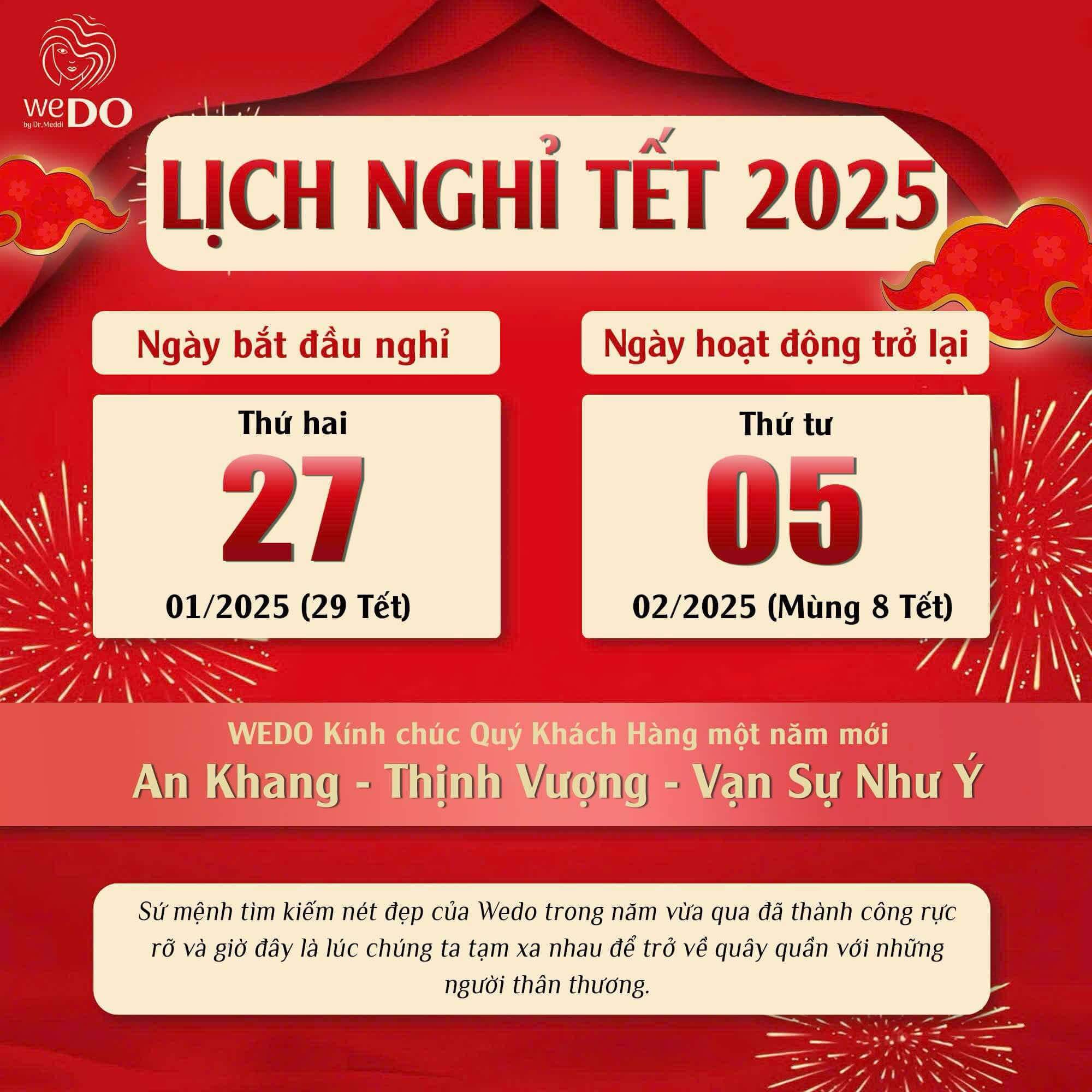 2025 Tet Holiday Schedule – Welcome the Prosperous Year of the Golden Snake