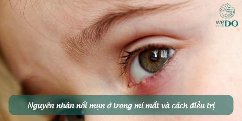 Nguyên nhân nổi mụn ở trong mí mắt và cách điều trị